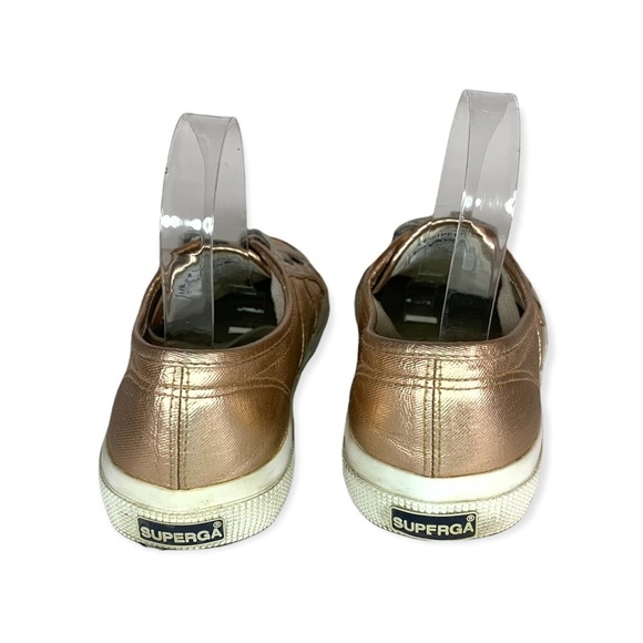 Superga Cotmetu Metallic Rose Gold Sneakers - Picture 7 of 10